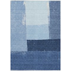 Machine Washable Indoor/Outdoor Chantille ACN2511 Blue 2'6" x 3'10" Rug