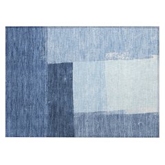Machine Washable Indoor/Outdoor Chantille ACN2511 Blue 1'8" x 2'6" Rug