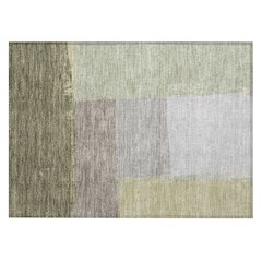 Machine Washable Indoor/Outdoor Chantille ACN2511 Green 1'8" x 2'6" Rug