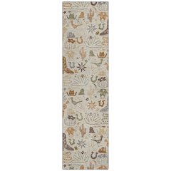 Machine Washable Indoor/Outdoor Chantille ACN2512 Brown 2'3" x 7'6" Runner Rug