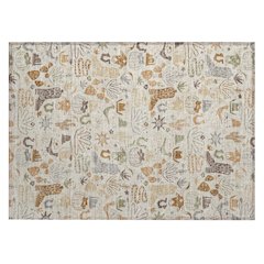 Machine Washable Indoor/Outdoor Chantille ACN2512 Brown 1'8" x 2'6" Rug