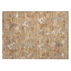 Machine Washable Indoor/Outdoor Chantille ACN2512 Orange 1'8" x 2'6" Rug