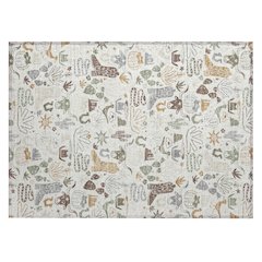 Machine Washable Indoor/Outdoor Chantille ACN2512 Ivory 1'8" x 2'6" Rug