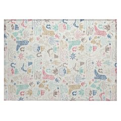 Machine Washable Indoor/Outdoor Chantille ACN2512 Ivory 1'8" x 2'6" Rug