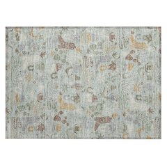 Machine Washable Indoor/Outdoor Chantille ACN2512 Green 1'8" x 2'6" Rug