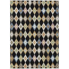 Machine Washable Indoor/Outdoor Chantille ACN2513 Black 2'6" x 3'10" Rug