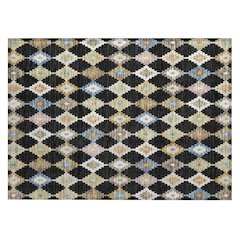 Machine Washable Indoor/Outdoor Chantille ACN2513 Black 1'8" x 2'6" Rug