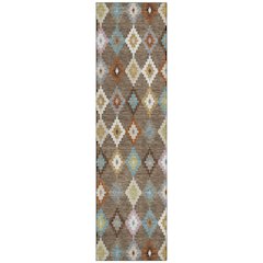 Machine Washable Indoor/Outdoor Chantille ACN2513 Brown 2'3" x 7'6" Runner Rug