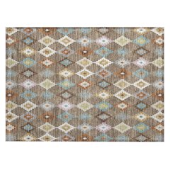 Machine Washable Indoor/Outdoor Chantille ACN2513 Brown 1'8" x 2'6" Rug