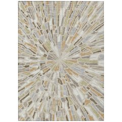 Machine Washable Indoor/Outdoor Chantille ACN2514 Brown 2'6" x 3'10" Rug