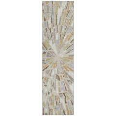 Machine Washable Indoor/Outdoor Chantille ACN2514 Brown 2'3" x 7'6" Runner Rug