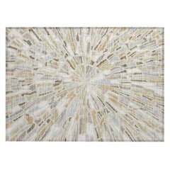Machine Washable Indoor/Outdoor Chantille ACN2514 Brown 1'8" x 2'6" Rug