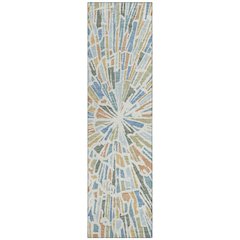 Machine Washable Indoor/Outdoor Chantille ACN2514 Blue 2'3" x 7'6" Runner Rug