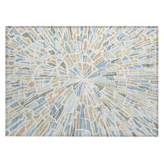 Machine Washable Indoor/Outdoor Chantille ACN2514 Blue 1'8" x 2'6" Rug
