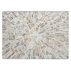 Machine Washable Indoor/Outdoor Chantille ACN2514 Ivory 1'8" x 2'6" Rug