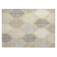 Machine Washable Indoor/Outdoor Chantille ACN2515 Gold 1'8" x 2'6" Rug