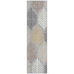 Machine Washable Indoor/Outdoor Chantille ACN2515 Gray 2'3" x 7'6" Runner Rug