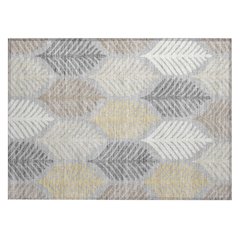 Machine Washable Indoor/Outdoor Chantille ACN2515 Gray 1'8" x 2'6" Rug