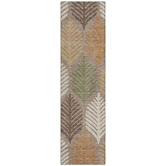 Machine Washable Indoor/Outdoor Chantille ACN2515 Brown 2'3" x 7'6" Runner Rug