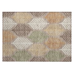 Machine Washable Indoor/Outdoor Chantille ACN2515 Brown 1'8" x 2'6" Rug