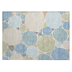 Machine Washable Indoor/Outdoor Chantille ACN2516 Blue 1'8" x 2'6" Rug