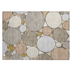 Machine Washable Indoor/Outdoor Chantille ACN2516 Brown 1'8" x 2'6" Rug