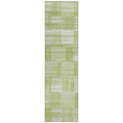 Machine Washable Indoor/Outdoor Chantille ACN2517 Green 2'3" x 7'6" Runner Rug