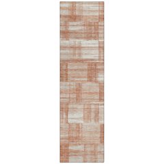Machine Washable Indoor/Outdoor Chantille ACN2517 Orange 2'3" x 7'6" Runner Rug