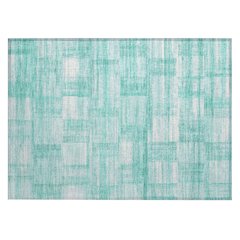 Machine Washable Indoor/Outdoor Chantille ACN2517 Teal 1'8" x 2'6" Rug