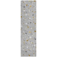 Machine Washable Indoor/Outdoor Chantille ACN2518 Gray 2'3" x 7'6" Runner Rug