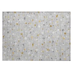 Machine Washable Indoor/Outdoor Chantille ACN2518 Gray 1'8" x 2'6" Rug