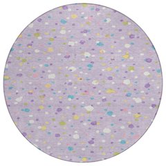 Machine Washable Indoor/Outdoor Chantille ACN2518 Purple 8' x 8' Round Rug