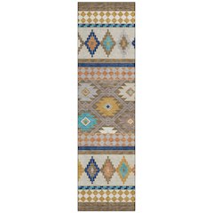 Machine Washable Indoor/Outdoor Chantille ACN2519 Brown 2'3" x 7'6" Runner Rug
