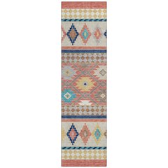Machine Washable Indoor/Outdoor Chantille ACN2519 Orange 2'3" x 7'6" Runner Rug