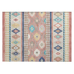 Machine Washable Indoor/Outdoor Chantille ACN2519 Orange 1'8" x 2'6" Rug