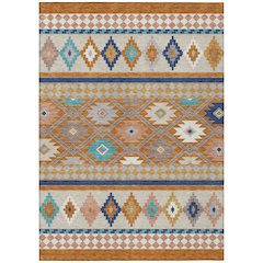 Machine Washable Indoor/Outdoor Chantille ACN2519 Orange 2'6" x 3'10" Rug