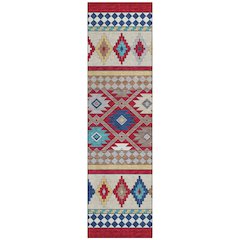 Machine Washable Indoor/Outdoor Chantille ACN2519 Red 2'3" x 7'6" Runner Rug