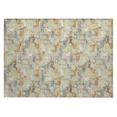 Machine Washable Indoor/Outdoor Chantille ACN2520 Green 1'8" x 2'6" Rug