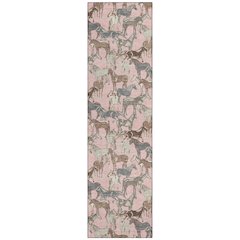 Machine Washable Indoor/Outdoor Chantille ACN2520 Pink 2'3" x 7'6" Runner Rug
