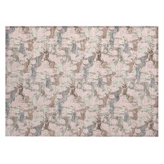 Machine Washable Indoor/Outdoor Chantille ACN2520 Pink 1'8" x 2'6" Rug