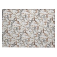 Machine Washable Indoor/Outdoor Chantille ACN2520 Gray 1'8" x 2'6" Rug