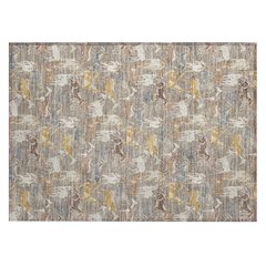 Machine Washable Indoor/Outdoor Chantille ACN2520 Brown 1'8" x 2'6" Rug