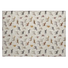 Machine Washable Indoor/Outdoor Chantille ACN2521 Brown 1'8" x 2'6" Rug