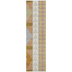 Machine Washable Indoor/Outdoor Chantille ACN2522 Brown 2'3" x 7'6" Runner Rug