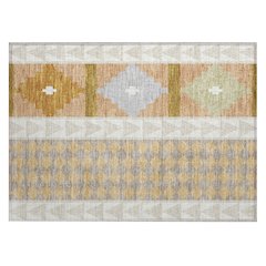 Machine Washable Indoor/Outdoor Chantille ACN2522 Brown 1'8" x 2'6" Rug