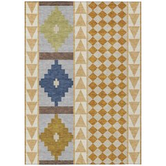 Machine Washable Indoor/Outdoor Chantille ACN2522 Orange 2'6" x 3'10" Rug