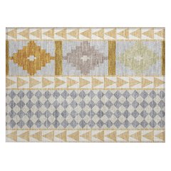 Machine Washable Indoor/Outdoor Chantille ACN2522 Gold 1'8" x 2'6" Rug