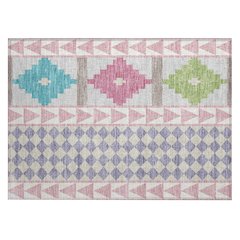 Machine Washable Indoor/Outdoor Chantille ACN2522 Pink 1'8" x 2'6" Rug