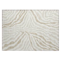 Machine Washable Indoor/Outdoor Chantille ACN2523 Ivory 1'8" x 2'6" Rug