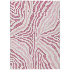 Machine Washable Indoor/Outdoor Chantille ACN2523 Pink 2'6" x 3'10" Rug